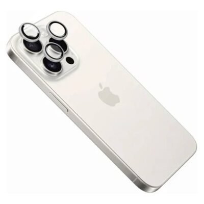 Fixed Camera glass | Apple | iPhone 16 Pro/16 Pro Max | Tempered glass | Silver