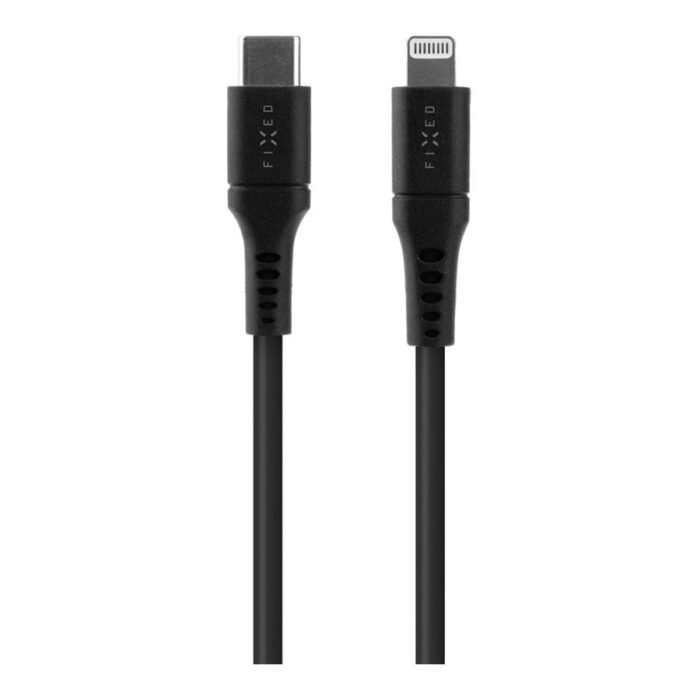 Fixed | Liquid Silicone Cable USB-C/Lightning, 2m | FIXDLS-CL2-BK