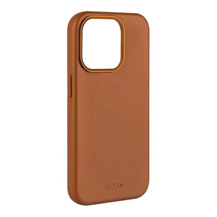 Fixed MagLeather | Back cover | Apple | iPhone 16 Pro Max | Leather | Brown