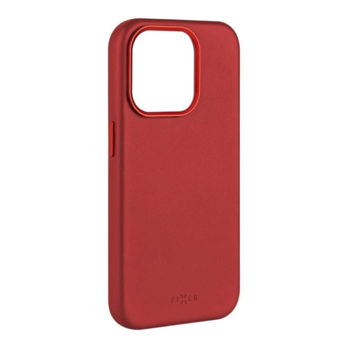 Fixed MagLeather | Back cover | Apple | iPhone 16 Pro | Leather | Red