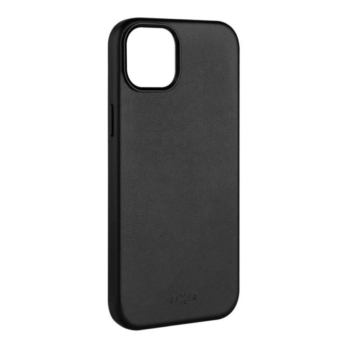 Fixed MagLeather | Back cover | Apple | iPhone 16 | Leather | Black
