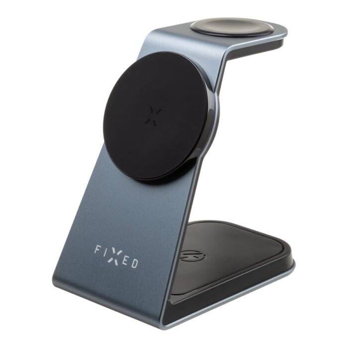 Fixed | MagPowerstation ALU stand with wireless charging 3 in 1 | FIXMPOS-AL-GR