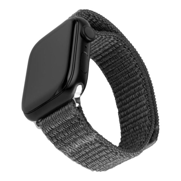 Fixed | Sporty Strap for Apple Watch 38/40/41mm | 160-210 mm | Dark gray | Nylon