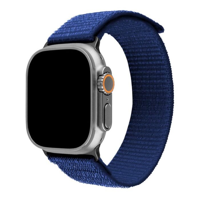 Fixed | Sporty Strap for Apple Watch Ultra 49mm | 160-210 mm | Dark Blue | Nylon