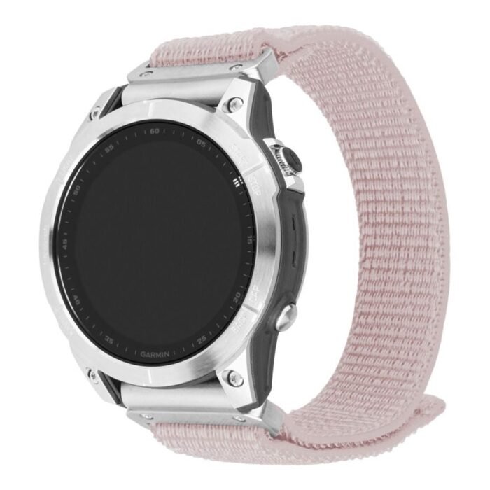Fixed | Sporty Strap for Garmin QuickFit 22mm | 160-210 mm | Rose gold | Nylon