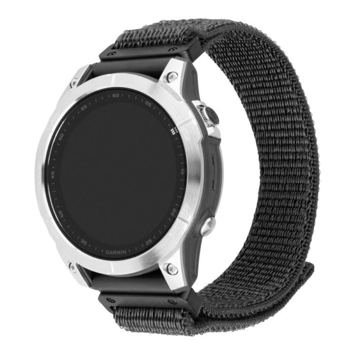 Fixed | Sporty Strap for Garmin QuickFit 26mm | 160-210 | Dark gray | Nylon