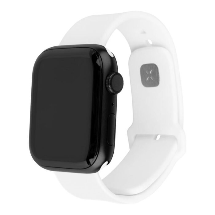 Fixed | Sporty Strap Set for Apple Watch 42/44/45 mm | 170-235 mm | White | Silicone