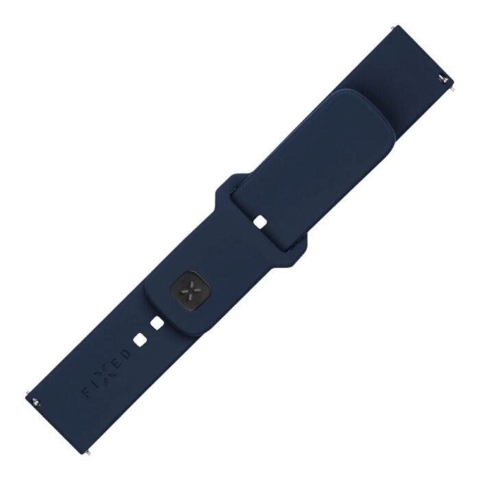 Fixed | Sporty Strap Set with Quick Release 20mm for Smartwatch | 160-235 mm | Blue | Silicone