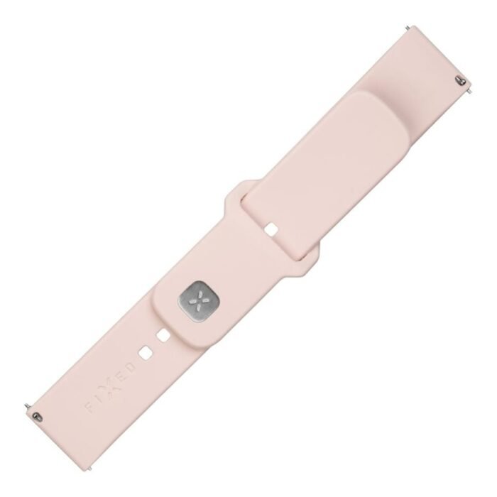 Fixed | Sporty Strap Set with Quick Release 20mm for Smartwatch | 160-235 mm | Pink | Silicone