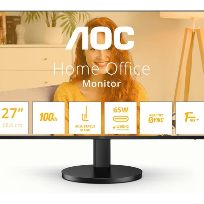AOC Q27B3CF2 | 27 " | IPS | QHD | 16:9 | 100 Hz | 1 ms | 2560 x 1440 pixels | 350 cd/m² | HDMI ports quantity 1 | Black | Warranty 36 month(s)