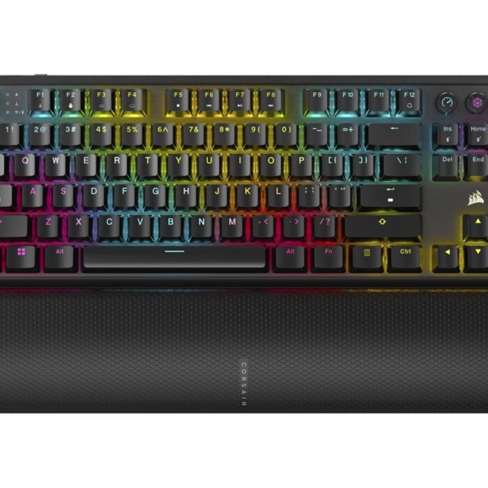 Corsair | Tenkeyless Mechanical Gaming Keyboard | K70 CORE TKL | Gaming Keyboard | Wireless | NA | Black | MLX RED Switch | Wireless connection
