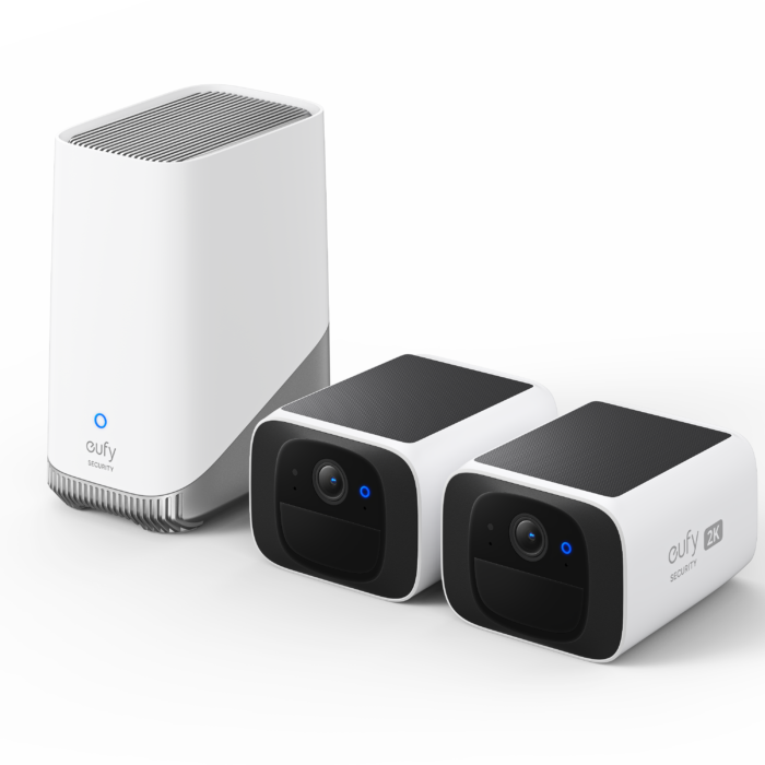 Anker Eufy Security Camera, 2pack + Homebase 3 | SoloCam S220 | F/1.6 | IP67
