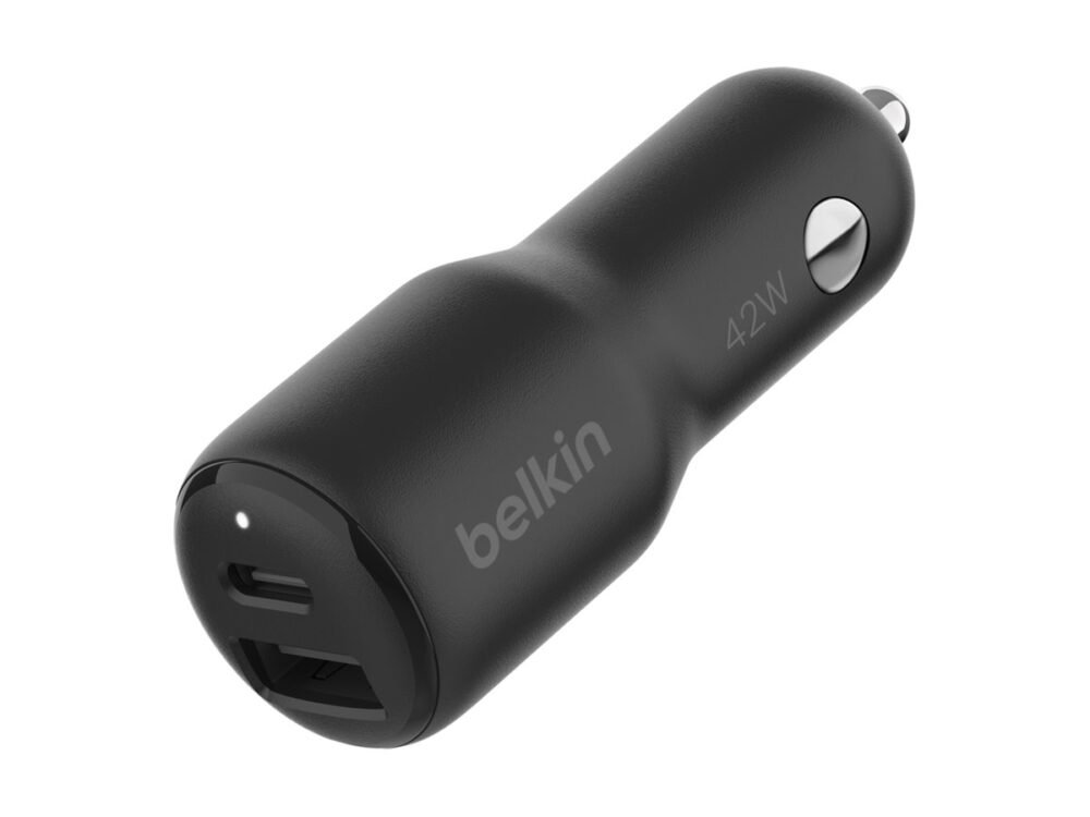 Belkin | BOOST CHARGE 42w-30w USB-C PD PPS + 12w USB-A Car Charger, | CCB005btBK - Image 4