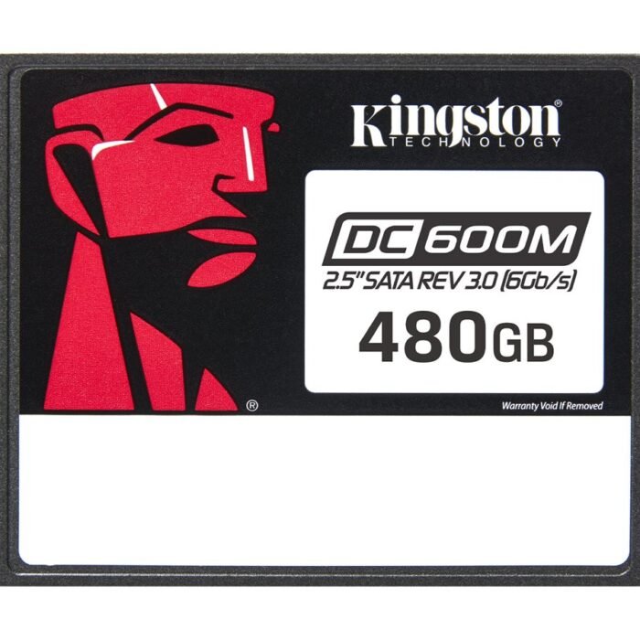 Kingston DC600M | 480 GB | SSD form factor 2.5" | Solid-state drive interface SATA Rev. 3.0 | Read speed 560 MB/s | Write speed 530 MB/s