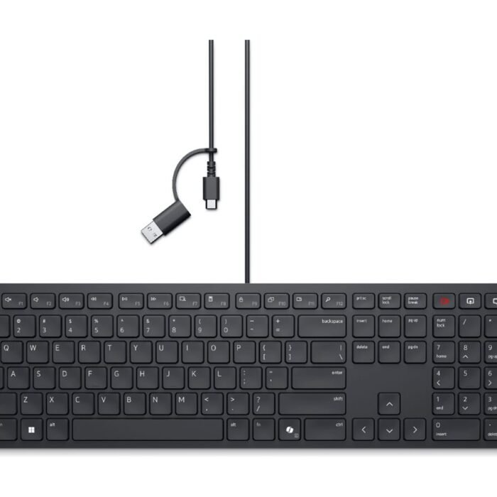 Dell | Collaboration Keyboard | KB525C | Keyboard | Wired | Ukrainian (QWERTY) | Black | USB-C