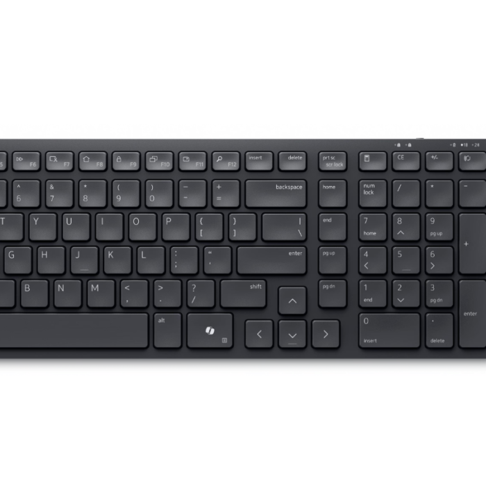 Dell | Silent Keyboard and Mouse | KM555 | Keyboard and Mouse Set | Wireless | Estonian (QWERTY) | Black | 2.4 GHz, Bluetooth 5.1 | Wireless connection