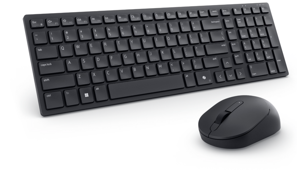 Dell | Silent Keyboard and Mouse | KM555 | Keyboard and Mouse Set | Wireless | Estonian (QWERTY) | Black | 2.4 GHz, Bluetooth 5.1 | Wireless connection - Image 2
