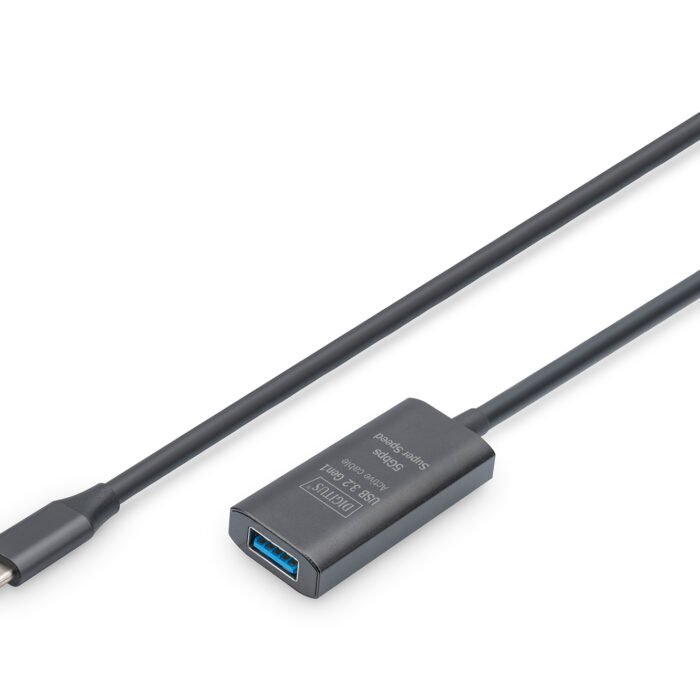 Digitus | Active USB 3.2 Gen1 5G extension cable | DA-73110 | USB-C to USB-A