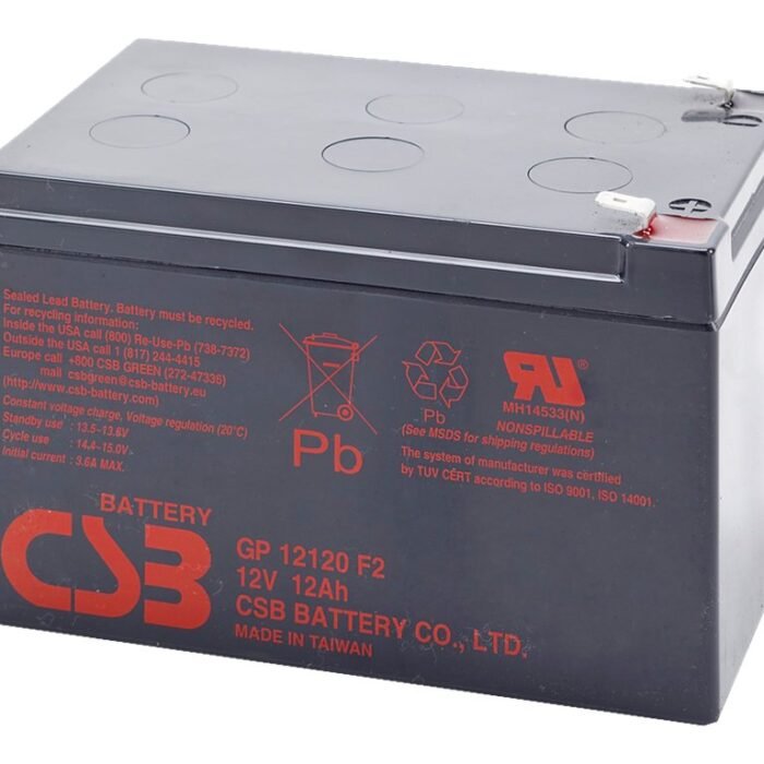 CSB Battery Battery 12V 12Ah F2 Pb | GP12120