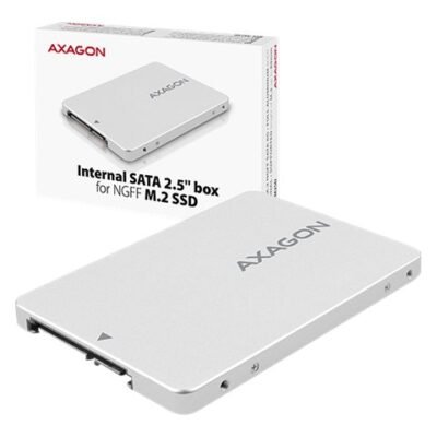 AXAGON Internal 2.5" box with SATA interface for M.2 SATA SSD