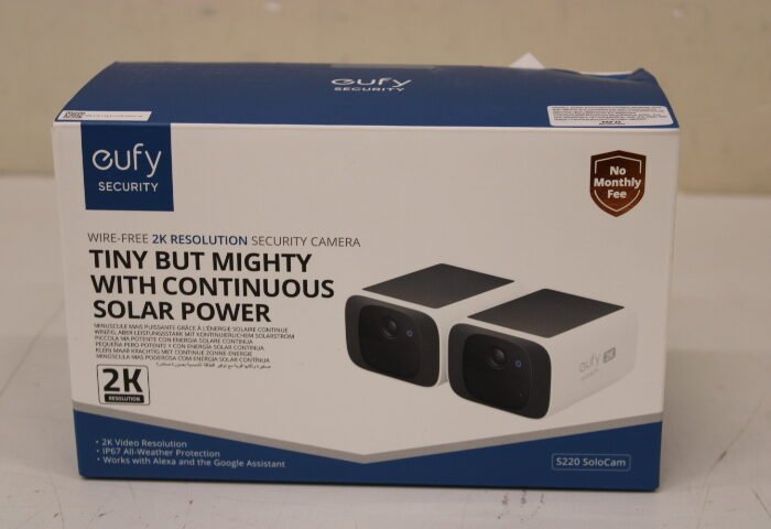 SALE OUT. Anker Eufy Security Camera S220 SoloCam 2Pack, White | Anker Eufy | Security Camera, 2 Pack | S220 SoloCam | 24 month(s) | F/1.6 | IP67 | NO ORIGINAL PACKAGING, DAMAGED PACKAGING