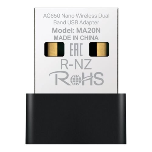 Mercusys AC650 Nano Wireless Dual Band USB Adapter | MA20N