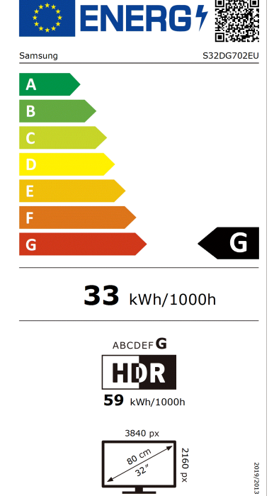 Samsung LS32DG702EUXDU | 32 " | IPS | 16:9 | 144 Hz | 1 ms | 350 cd/m² | HDMI ports quantity 2 | Black