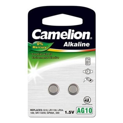 Camelion | AG10/LR54/LR1130/389 | Alkaline Buttoncell | 2 pc(s)