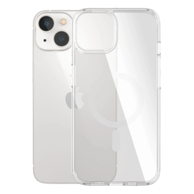 PanzerGlass | HardCase MagSafe Compatible | Back protection | Apple | iPhone 14/13 | 100% Recycled Polyurethane (TPU) | Clear | MagSafe compatible; Military Grade Standard; 100% recycled frame material