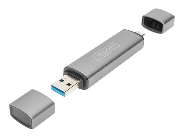 DIGITUS Dual Card Reader Hub USB-C / USB 3.0, OTG | Digitus | Card reader - USB 3.0/USB-C | DA-70886