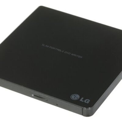 H.L Data Storage | Ultra Slim Portable DVD-Writer | GP57EB40 | Interface USB 2.0 | DVD±R/RW | CD read speed 24 x | CD write speed 24 x | Black | Desktop/Notebook