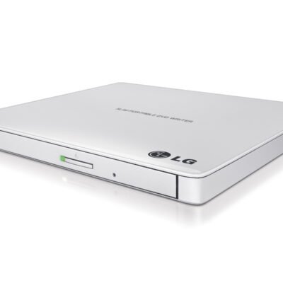 H.L Data Storage | Ultra Slim Portable DVD-Writer | GP57EW40 | Interface USB 2.0 | DVD±R/RW | CD read speed 24 x | CD write speed 24 x | White | Desktop/Notebook