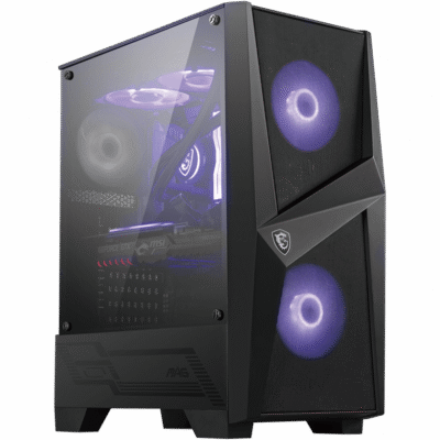 MSI MAG FORGE 100M PC Case, Mid-Tower, USB 3.2, Black | MSI | MAG FORGE 100M | Black | ATX | Power supply included No