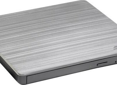 H.L Data Storage | Ultra Slim Portable DVD-Writer | GP60NS60 | Interface USB 2.0 | DVD±R/RW | CD read speed 24 x | CD write speed 24 x | Silver | Desktop/Notebook