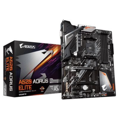 Gigabyte | A520 AORUS ELITE 1.0 | Processor family AMD | Processor socket AM4 | DDR4 DIMM | Memory slots 4 | Number of SATA connectors 4 x SATA 6Gb/s connectors | Chipset AMD A | ATX