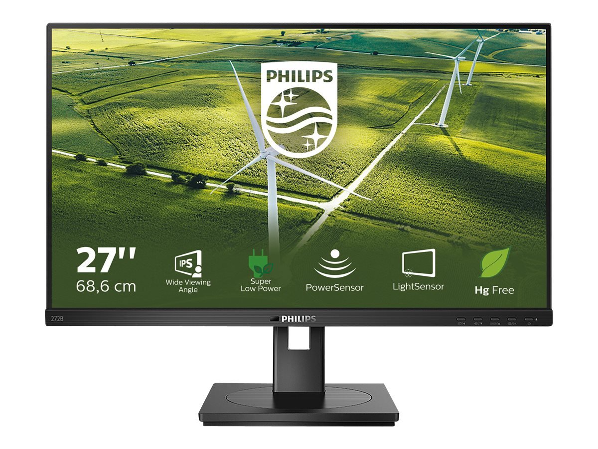 Philips | 272B1G/00 | 27 " | IPS | 16:9 | 75 Hz | 4 ms | 1920 x 1080 pixels | 250 cd/m² | HDMI ports quantity 1 | Black