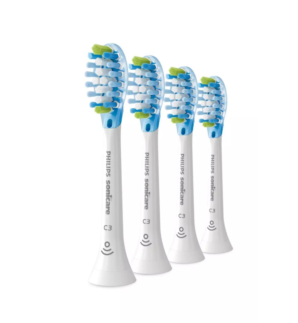 Philips | Sonicare C3 Premium Plaque Defence Toothbrush heads | HX9044/17 | Heads | For adults | Number of brush heads included 4 | Number of teeth brushing modes Does not apply | White