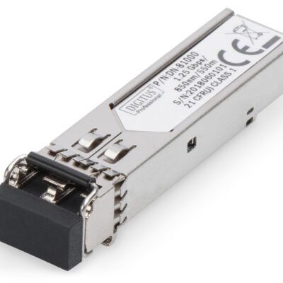 Digitus | Mini SFP Module | DN-81000 | 50-62.5/125 μm MMF (Multi-Mode Fiber) | Multimode LC Duplex Connector | 1250 Mbit/s | Wavelength 850 nm | Maximum transfer distance 550 m