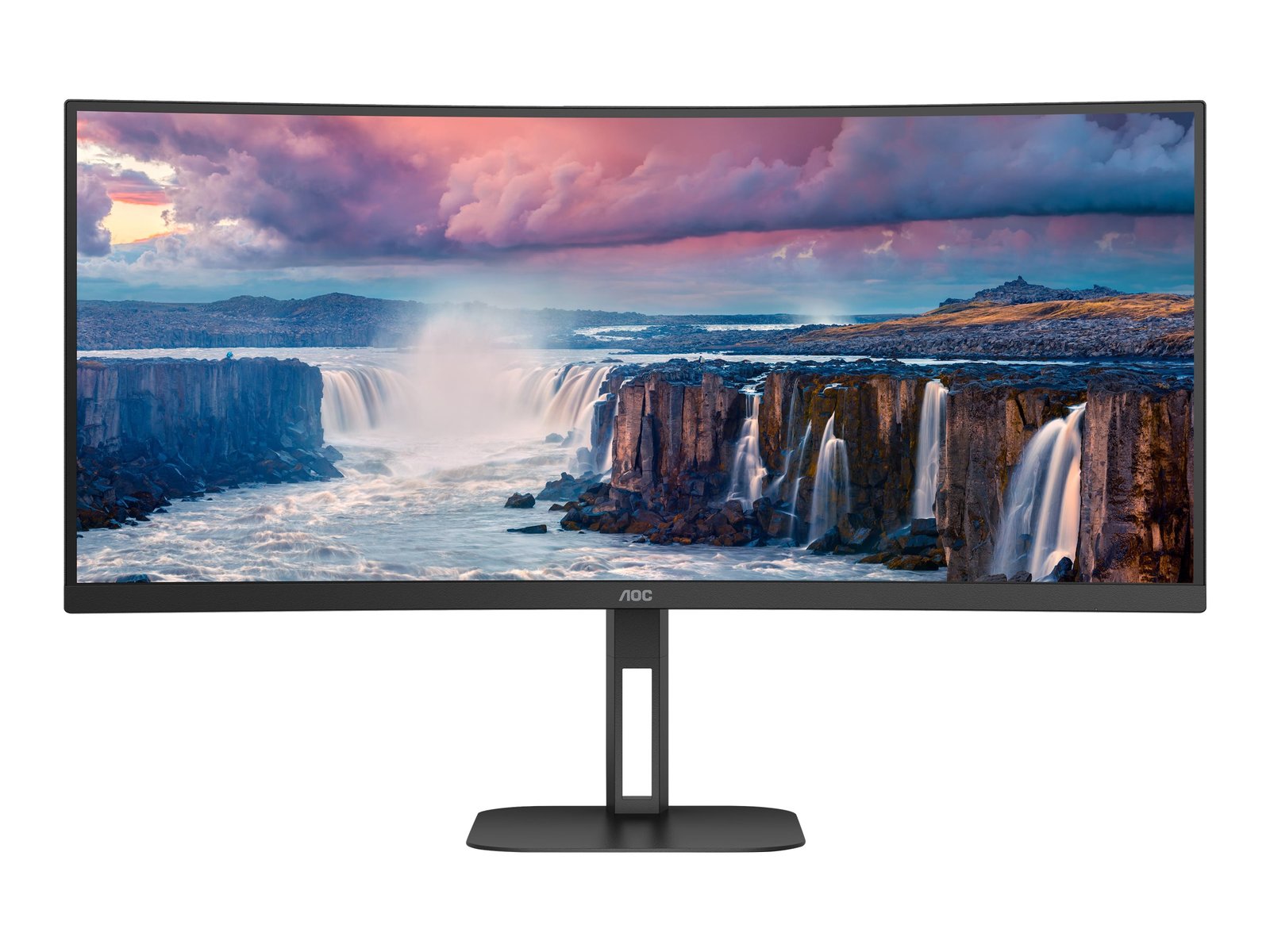 AOC | Curved Monitor | CU34V5C/BK | 34 " | VA | WQHD | 21:9 | 100 Hz | 4 ms | 3440 x 1440 | 300 cd/m² | HDMI ports quantity 1