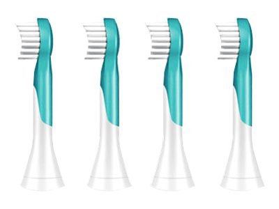 Philips | Sonicare Toothbrush Heads | HX6034/33 | Heads | For kids | Number of brush heads included 4 | Number of teeth brushing modes Does not apply | Aqua