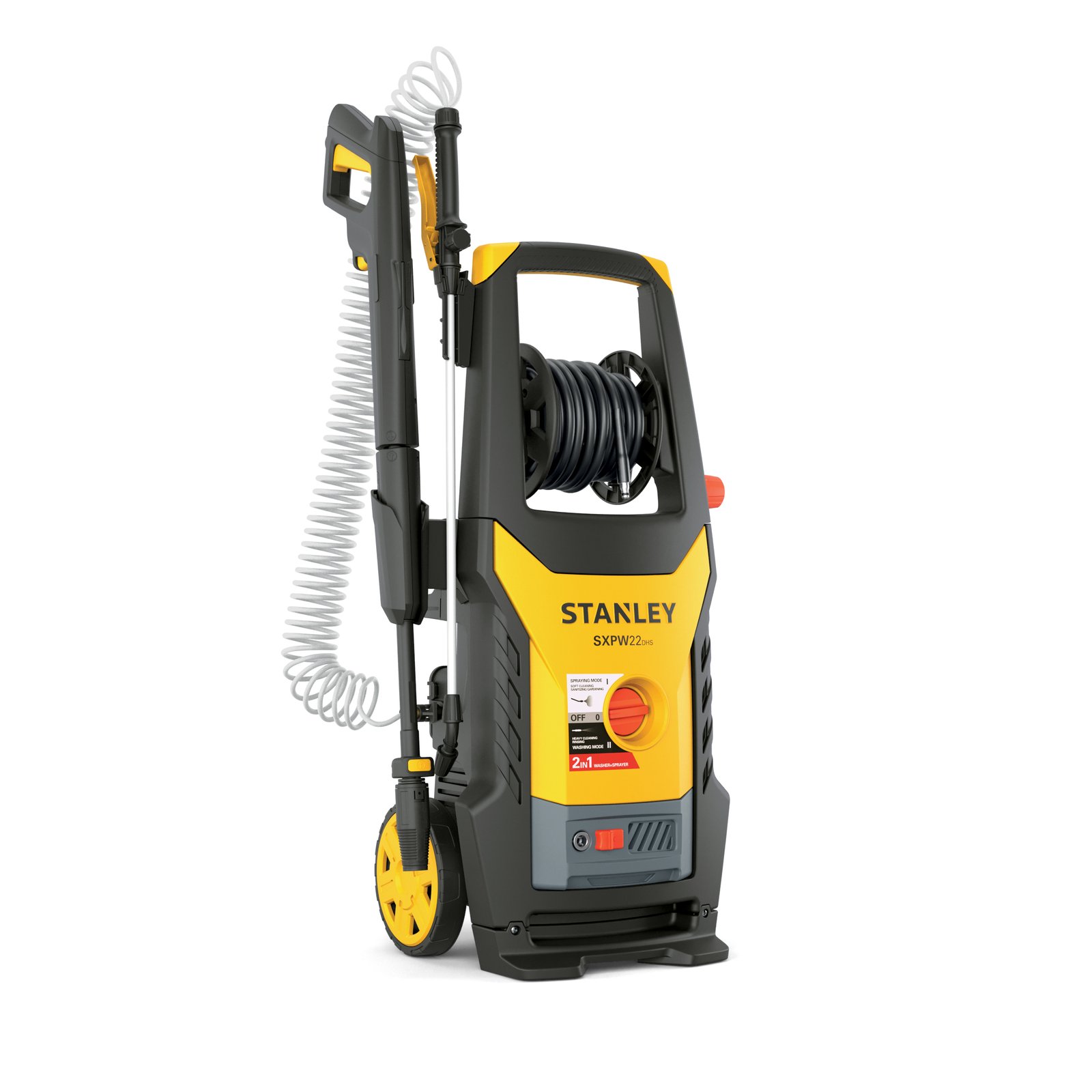 STANLEY SXPW22DHS-E High Pressure Washer (2200 W, 160 bar, 460 l/h) | Stanley Pressure Washer | 160 bar | 460 l/h