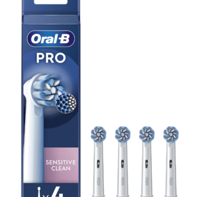 Oral-B | Replaceable toothbrush heads | EB60X-4 Sensitive Clean Pro | Heads | For adults | Number of brush heads included 4 | White
