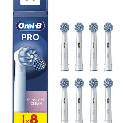 Oral-B | Replaceable toothbrush heads | EB60X-8 Sensitive Clean Pro | Heads | For adults | Number of brush heads included 8 | White