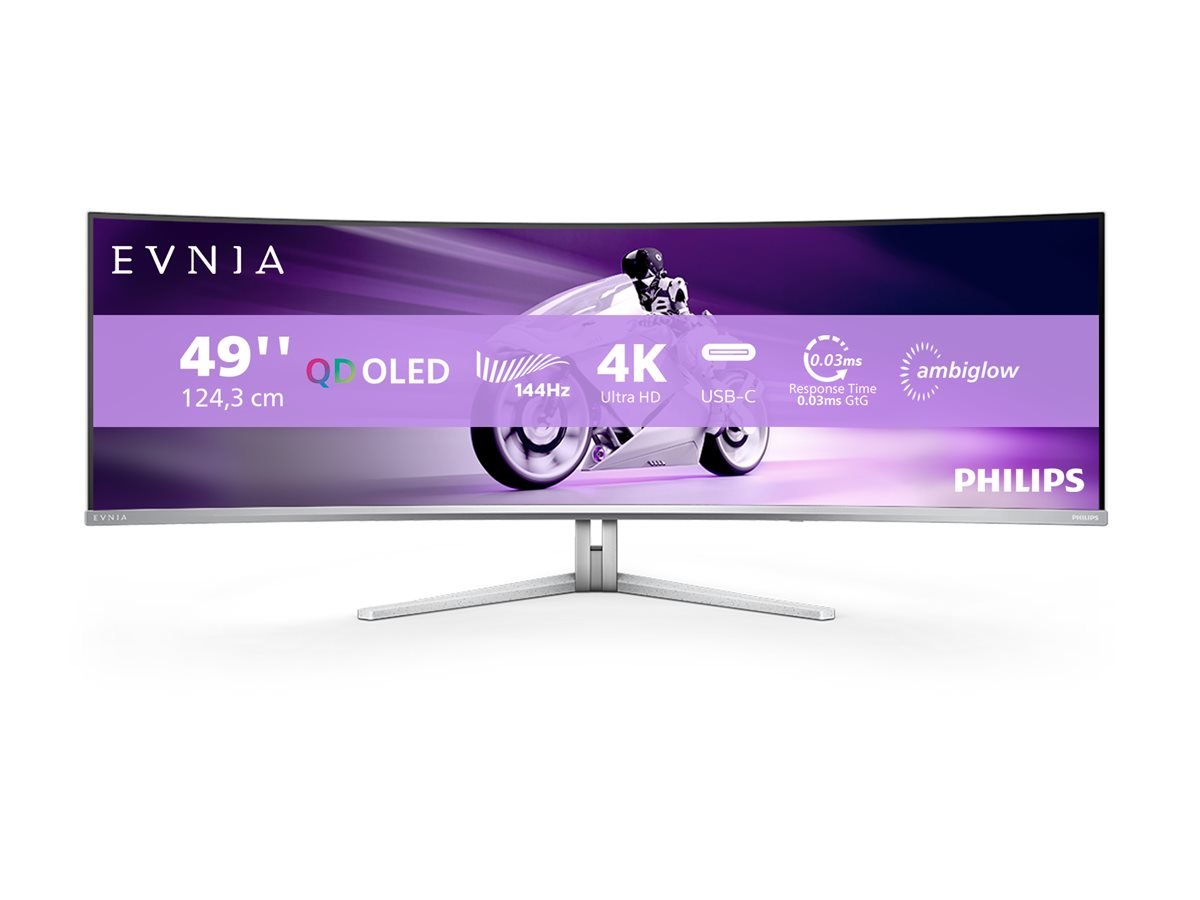 Philips 49M2C8900L/00 | 49 " | OLED | 32:9 | 144 Hz | 0.03 ms | 5120 x 1440 pixels | HDMI ports quantity 2 | Warranty 24 month(s)