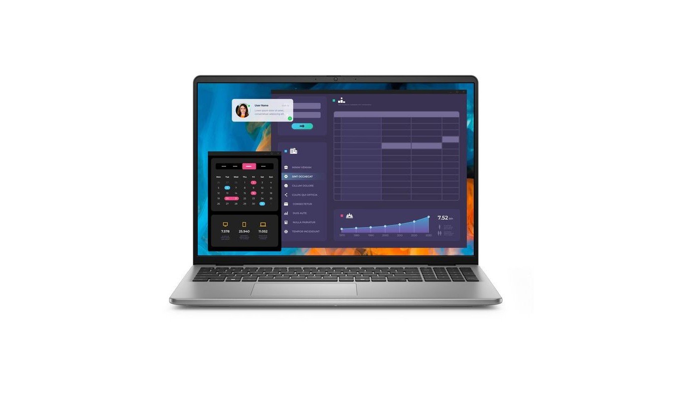 Dell Vostro 16 5640 | Titan Grey | 16 " | WVA | FHD+ | 1920 x 1200 pixels | Anti-glare | Intel Core 7 | 150U | 16 GB | DDR5 | Solid-state drive capacity 1000 GB | Intel Graphics | Windows 11 Pro | 802.11ax | Keyboard language English | Keyboard backlit | Warranty 36 month(s) | Battery warranty 12 month(s)