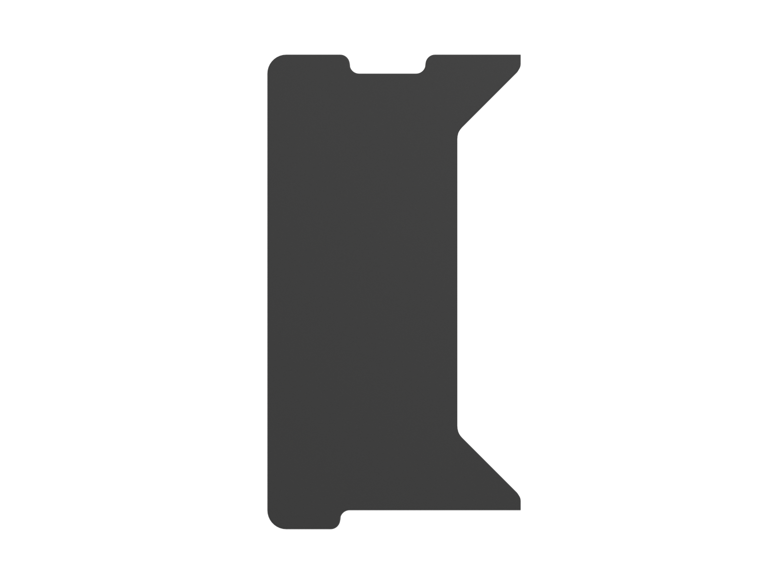 Genesis | Holm Modular Side Desk Top Left 40cm | NDS-2278 | Anthracite Black