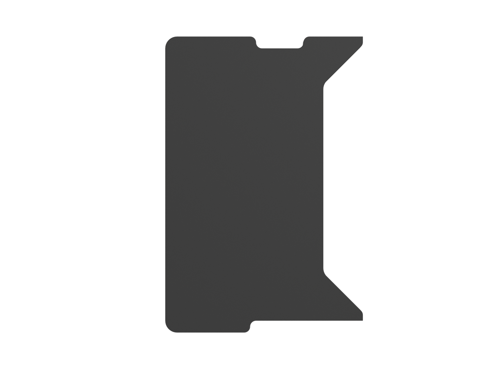 Genesis | Holm Modular Side Desk Top Left 50cm | NDS-2280 | Anthracite Black