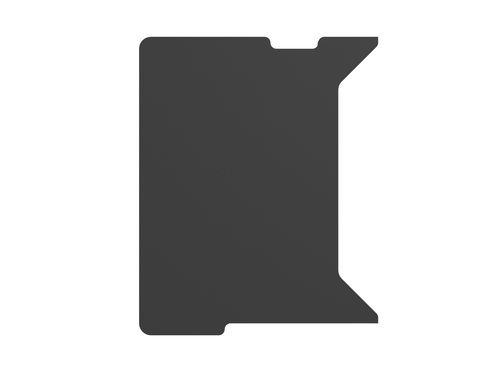 Genesis | Holm Modular Side Desk Top Left 60cm | NDS-2282 | Anthracite Black