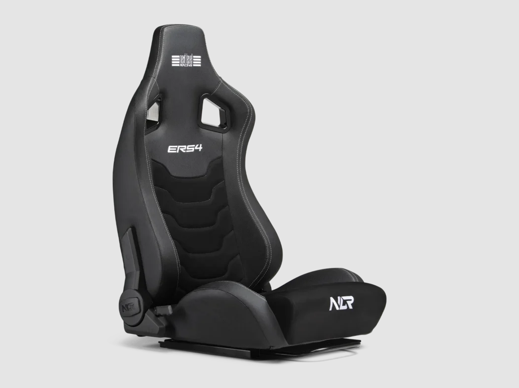 Next Level Racing | PU Leather and Suede | Reclining Seat | ERS4 Elite PU Leather & Suede Edition | Black