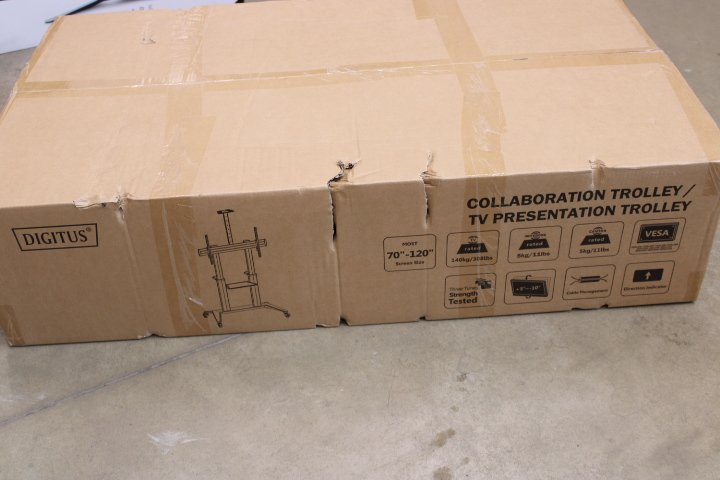 SALE OUT. DIGITUS TV Cart, 70-120" 140 kg max., Black | Digitus | Other | 70-120 " | Maximum weight (capacity) 140 kg | DAMAGED PACKAGING | Black